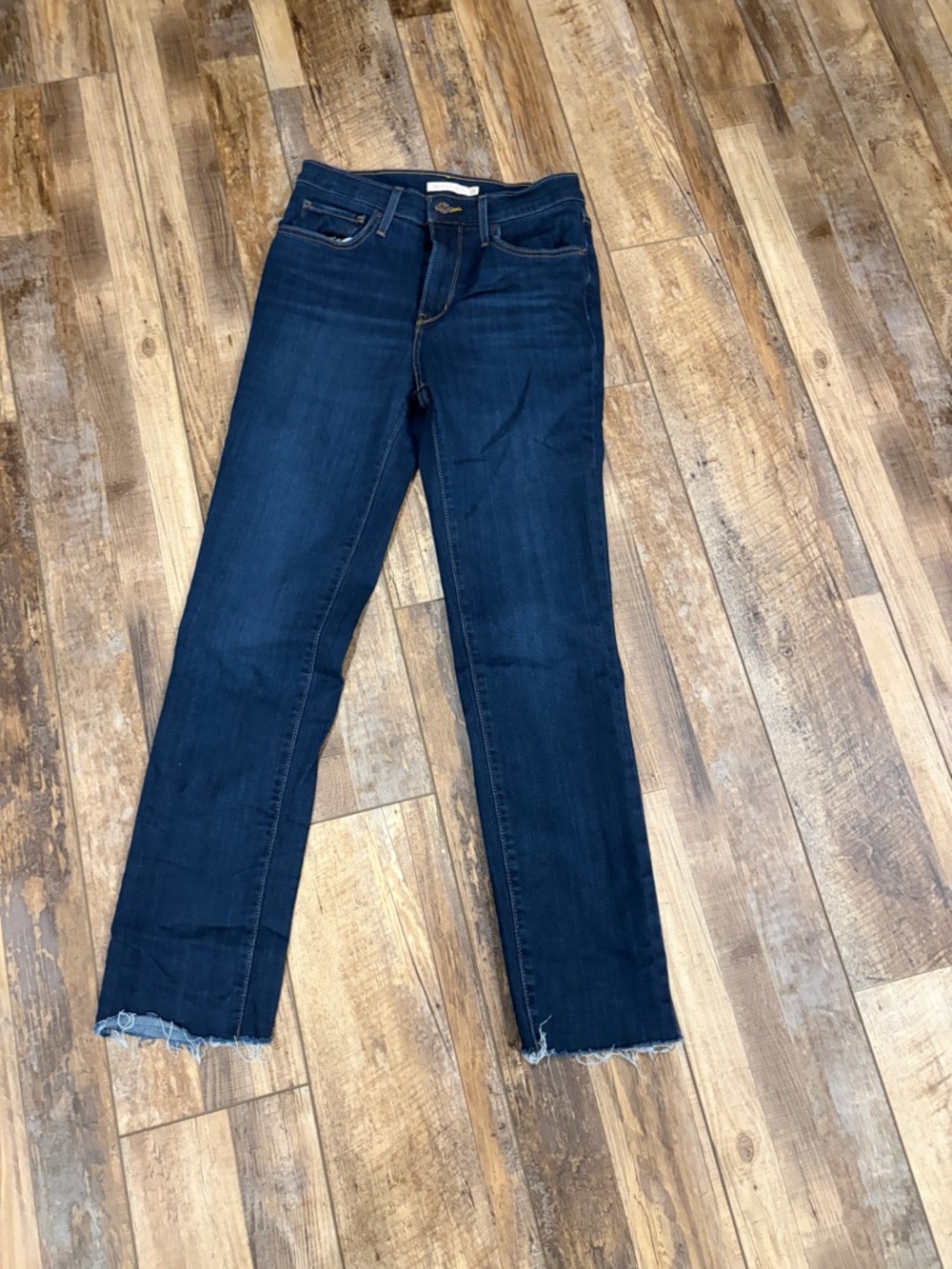Levi's Women's Deep Indigo Straight Leg Jeans